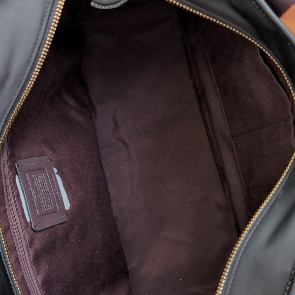 Coach Ellis Pebbled Leather + Nylon Twill New with Box ❤️ - Picture 11 of 15